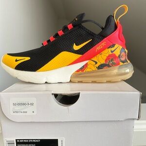 Nike Air Max 270 React Black Yellow Red
